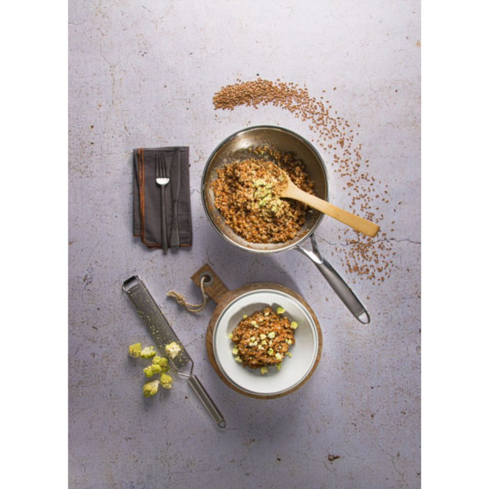 Spelt Vegetarian Risotto with Romanesco Cauliflower