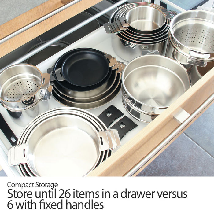 CRISTEL, 18-10 Stainless Steel Set of 12 Piece, 5-Ply construction, Sh